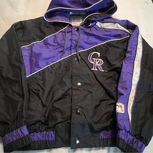 Youth Kids Colorado Rockies puffer jacket size medium 10/12